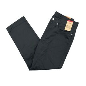 NEW Levis 514 Straight Fit Stretch Pants Mens 34x30 Gray Cotton Blend Chino